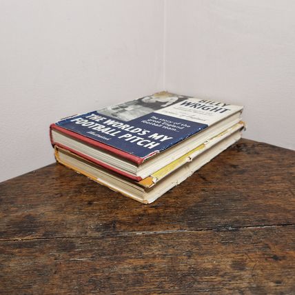 2 x Billy Wright Books Captain of England & The World's My Football Pitch