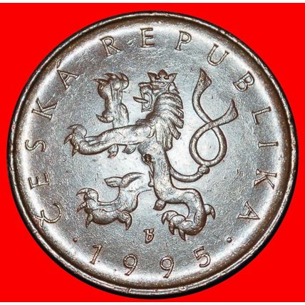 Ⰶ LION (1993-2025):CZECHIA★10 CROWNS 1995 2 DISCOVERY COINS★LOW START★NO RESERVE