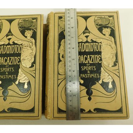 Antique The Badminton Magazine 2x Volume Book Set 1912 Illustrated Olympics &c