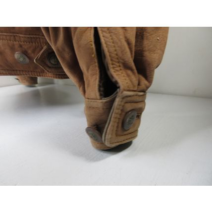 Vintage Levi's Westernwear Tan Leather Jacket Warm Winter Insulated Soft XL Tall