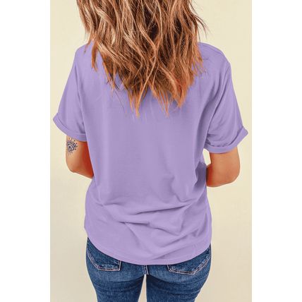 Wisteria Bunny Bible Verses Checkered Print Easter T Shirt
