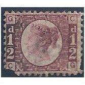 1870 SG48/9 1/2d Rose Plate 4 Mounted Mint Filler "CG"