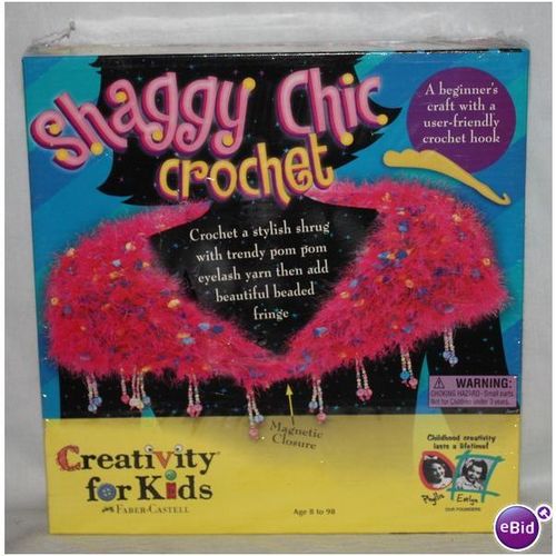 Creativity for Kids Shaggy Chic Crochet Kit MIB