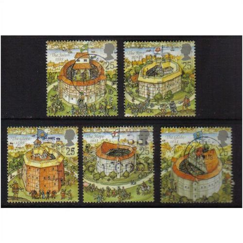 1995 GB SHAKESPEARE GLOBE THEATRE SET F/U SG 1882-1886