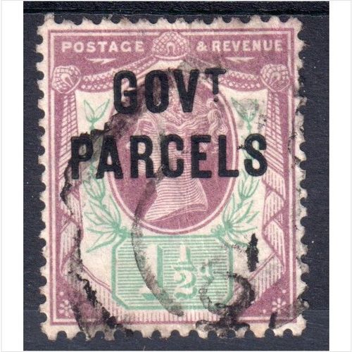 sg065 11/2d dull purple & pale green GOVt PARCELS fine used (b146)