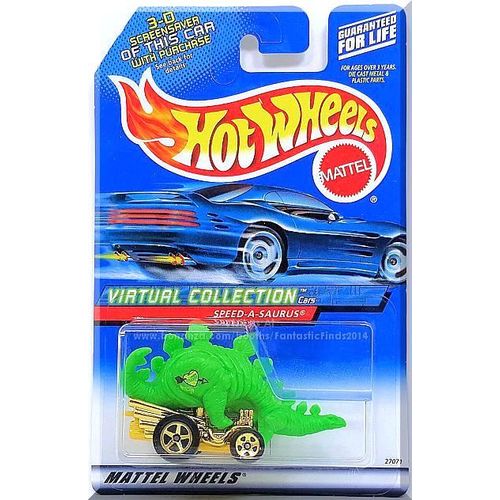 Hot Wheels - Speed-A-Saurus: Virtual Collection Cars #104 (2000) *Green Edition*
