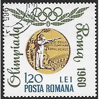 Mi 2350: 1 L. 20 bicoloured Olympic Games: Romanian Gold Medal Winners, p. 13½