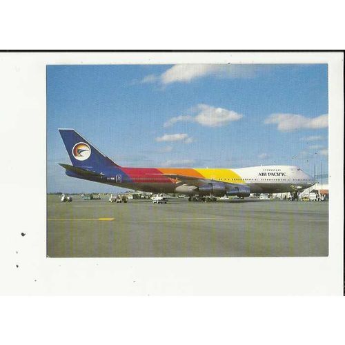 Aviation AIR PACIFIC BOEING 747 Postcard by Fourcolour (FCV 3011)
