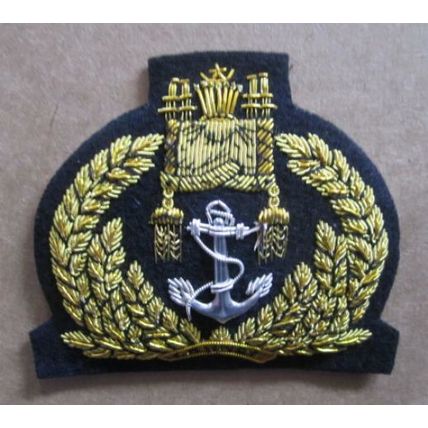 BRUNEI NAVY OFFICER HAT CAP BADGE NEW HAND EMBROIDERED CP MADE