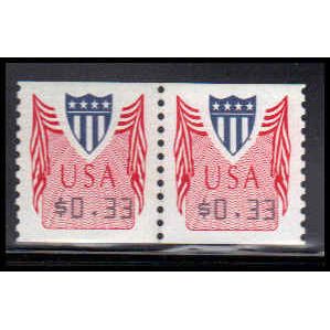 CVP32 33c Shield Very Fine MNH Pair PA4986
