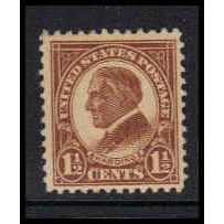 553 1 1/2c Warren Harding Fine MLH K2166