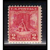 645 2c Valley Forge Barely Clears MNH O1311