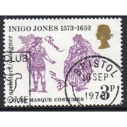 GB 1973 400th Birth Anniversary of Inigo Jones - Court Masque Costumes 3p Used