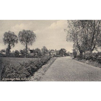 Attleborough Road Rockland Norfolk Vintage Postcard