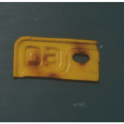 Vintage Car Auto Michigan 1960 '60 Yellow Metal License Plate Corner Tag Tab