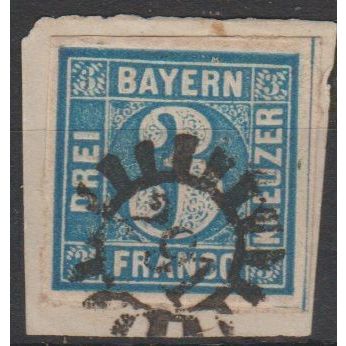 Mi: 2 I used 1849 Bavaria Cat € 90