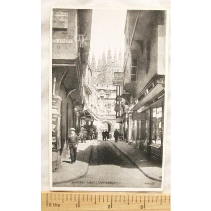 vintage postcard Mercery Lane, Canterbury