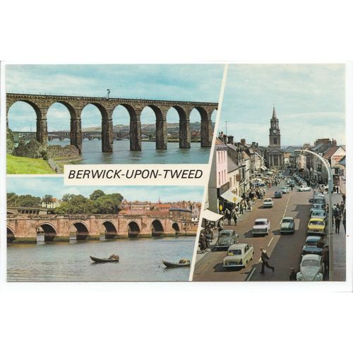 Berwick-upon-Tweed Multiview Northumberland Postcard