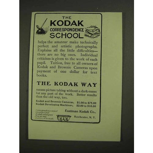 1903 Kodak Correspondence School Ad