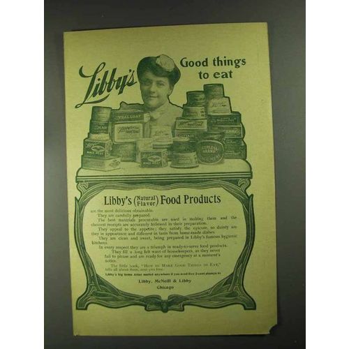 1903 Libby's Food Ad - Good Things To Eat