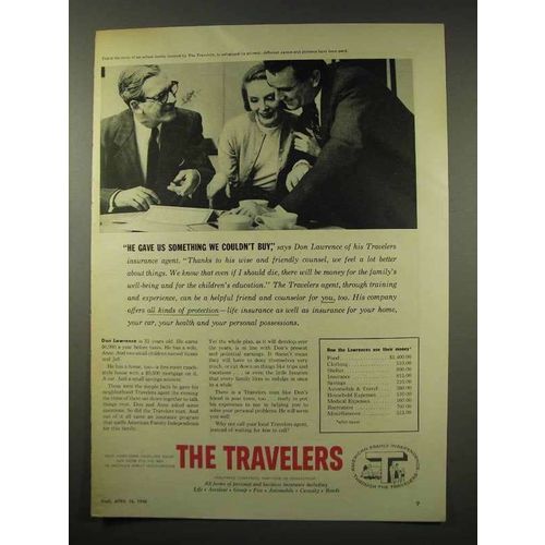 1956 Travelers Insurance Ad - He Gave Us Something