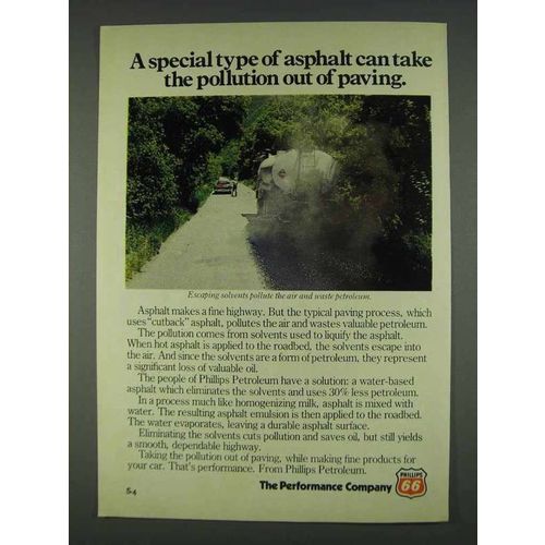 1978 Phillips 66 Oil Ad - Special Type of Asphalt