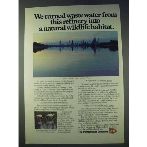 1978 Phillips 66 Oil Ad - Natural Wildlife Habitat