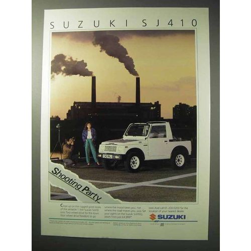 1986 Suzuki SJ410 Truck Ad - Shooting Party