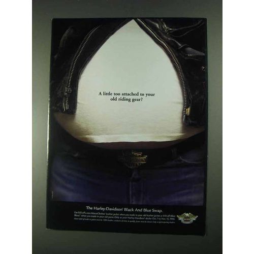1996 Harley-Davidson MotorClothes Leather Jacket Ad