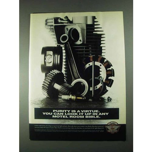 1996 Harley-Davidson Genuine Motor Parts Ad - Purity