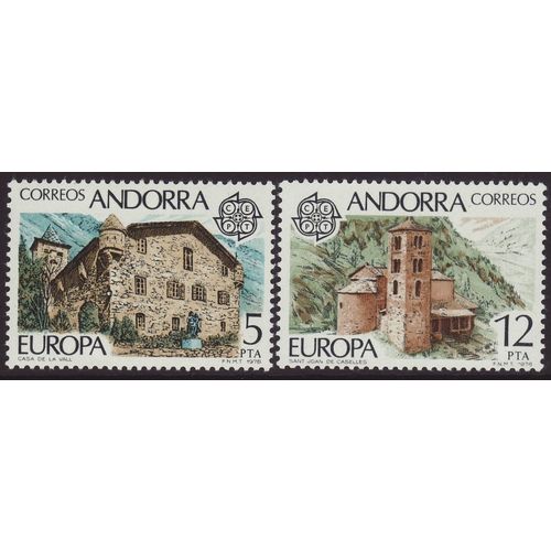 Andorra - Spanish 1978 SG 108-9 UMM Europa/CEPT (B-483-03)