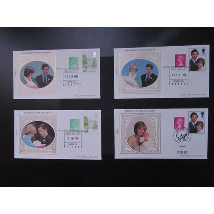 BENHAM - BIRTH OF THE ROYAL BABY SMALL SILK COVER SET 1984