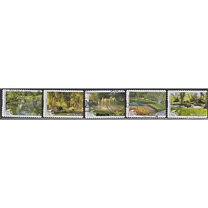 AUSTRALIA, 2009 Parks and Gardens set, SG 3229/33 (Scott #3109/13), used