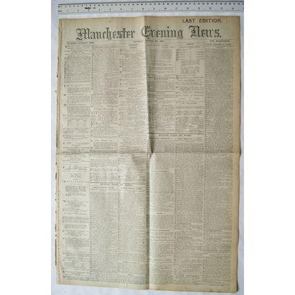 1912 original Manchester Evening News No. 13,542