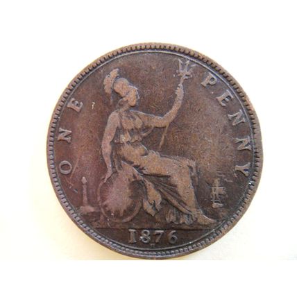 1876 H Penny 1d 001