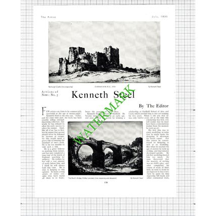 Kenneth Steel Artist - 1935 Article