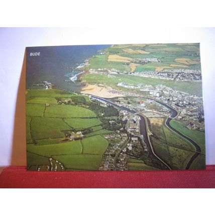AERIAL VIEW, BUDE , CORNWALL. unused postcard =