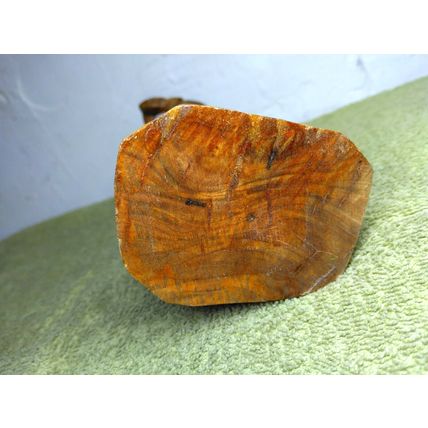 Jesus Walking Statue Hand Wood Carved Vintage Religious Bethlehem Clear Coat Fin
