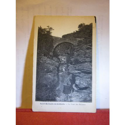 LE PONT DES ROUSSES, SAINT-GERMAIN-DE-CALBERTE, France unused antique postcard #