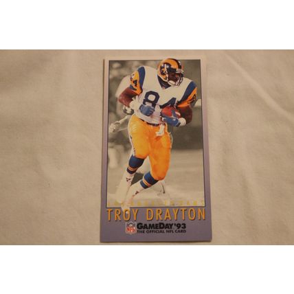 Troy Drayton 1993 GameDay GameDay '93 NO. 409 ROOKIE