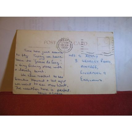 HAVRE DES PAS, JERSEY used vintage postcard 1963 postmark =