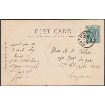 Carn Brea Castle, Cornwall, 1904 - Argall's Postcard
