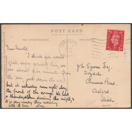 Historic Kingly Vale near Chichester, Sussex, 1939 - Photochrom Postcard