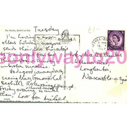 Yachts, Bexhill on Sea, Sussex,1967, Postcard
