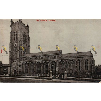 Church, Cromer, Norfolk, 1899 Postcard, 1900s