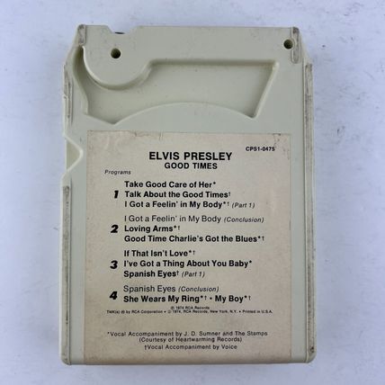 Elvis Presley Good Times 8-Track Tape CPS1-0475