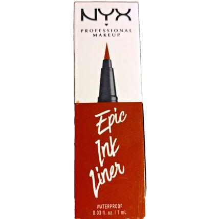 NYX Epic Ink Liner EIL02 Brown Professional Makeup Waterproof 0.03 Fl. Oz. NEW