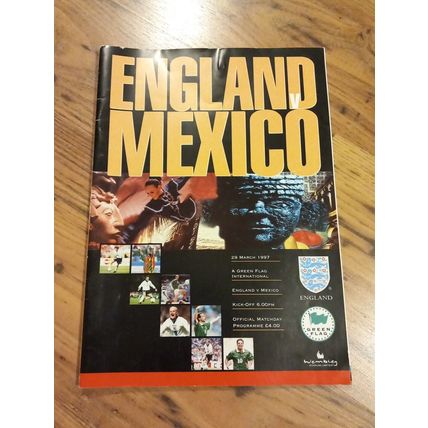 1997 England vs Mexico Programme & Ticket, Wembley **FREE P&P**