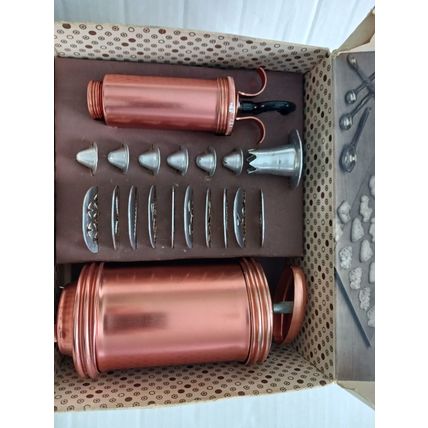 Cooky Press And Cake Decorator 19 Piece Aluminum Set - Sears - Vintage