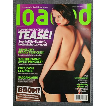 Loaded Magazine August 2001 - SOPHIE ELLIS-BEXTOR, ESTELLA WARREN